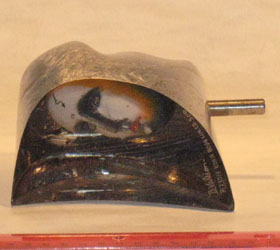 Contemporary Vallien head art glass repaired by Michael Bokrosh