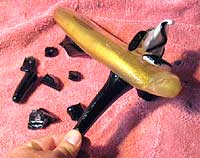 Murano glass piano sculpture broken