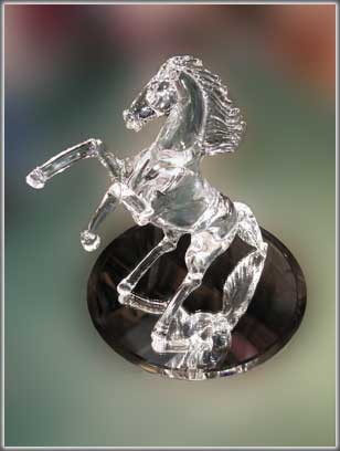 Murano glass Pino Signorette horse sculpture broken