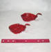 Murano red leaves chandelier glass art repaired by Michael Bokrosh