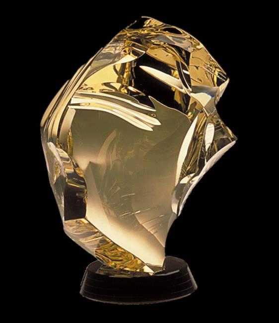 Midas optical glass sculpture by Michael Bokrosh